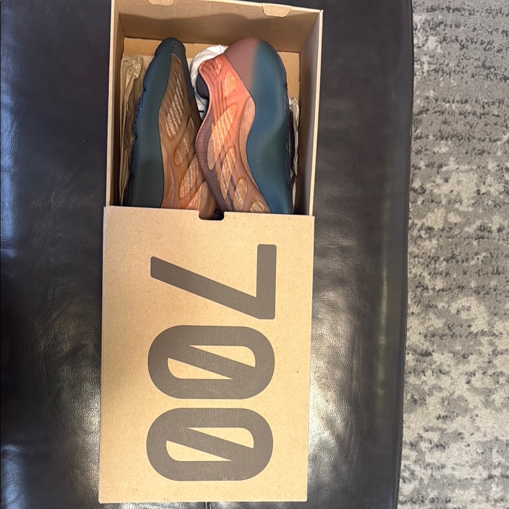 Yeezy 700 V3 in Orange and Teal